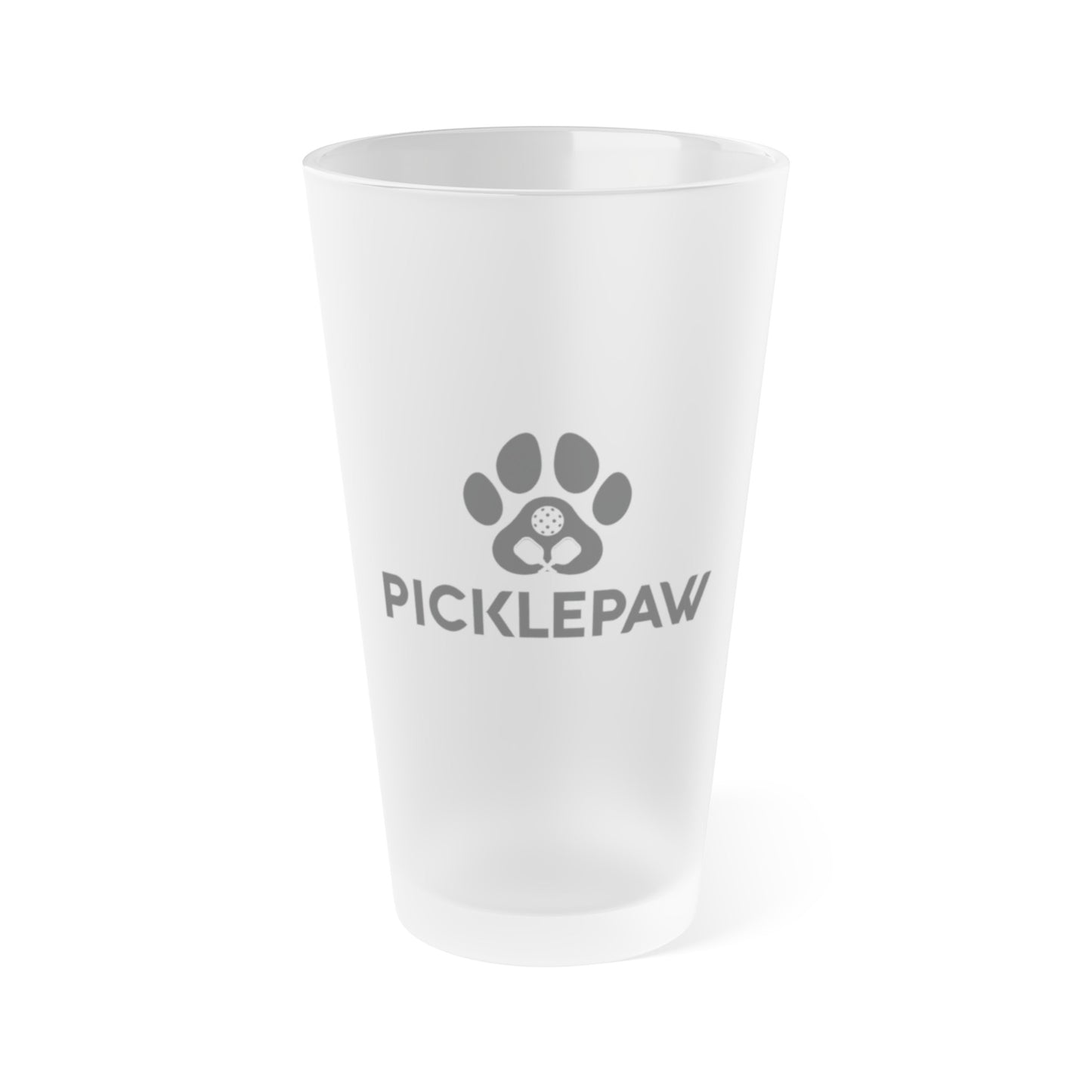 Glass Picklepaw Logo Pint Glass, 16oz