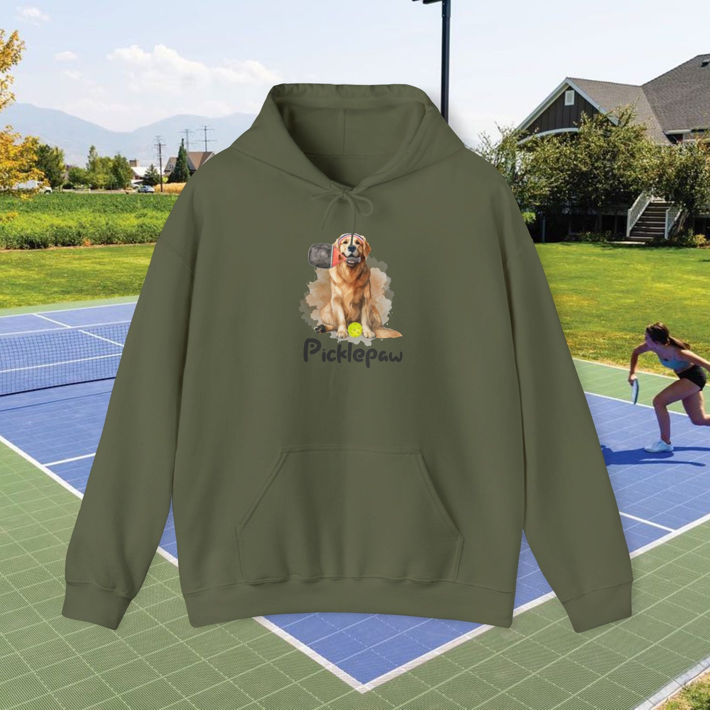 PicklePaw Retriever Hooded Sweatshirt