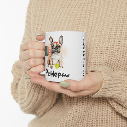 PicklePaw Frenchie Mug, (11oz, 15oz)