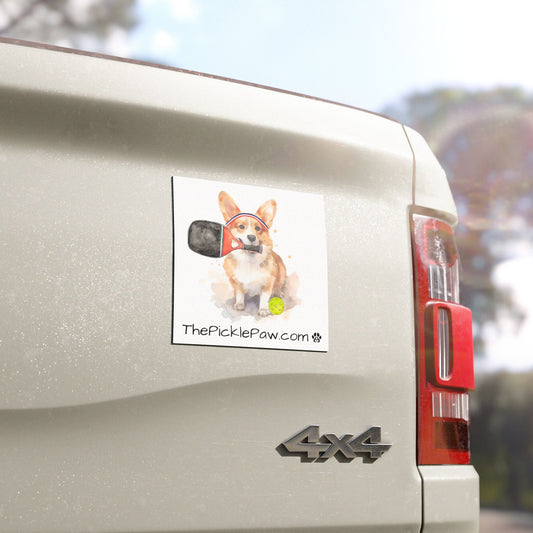 Car Magnet - Corgi Pickleball