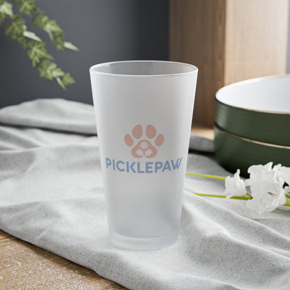 Glass Picklepaw Logo Pint Glass, 16oz