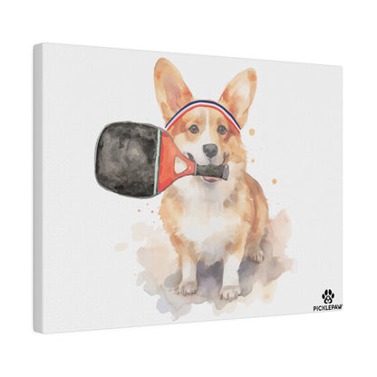 Corgi Pickleball Canvas