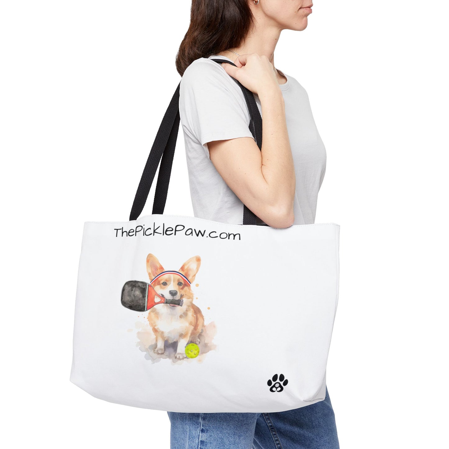 Corgi Pickleball Totebag