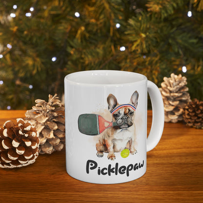 PicklePaw Frenchie Mug, (11oz, 15oz)