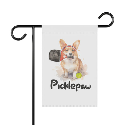 Corgi Pickleball Garden Banner