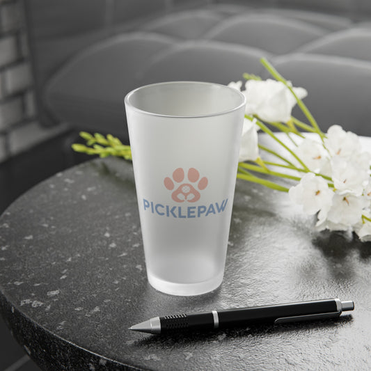 Glass Picklepaw Logo Pint Glass, 16oz