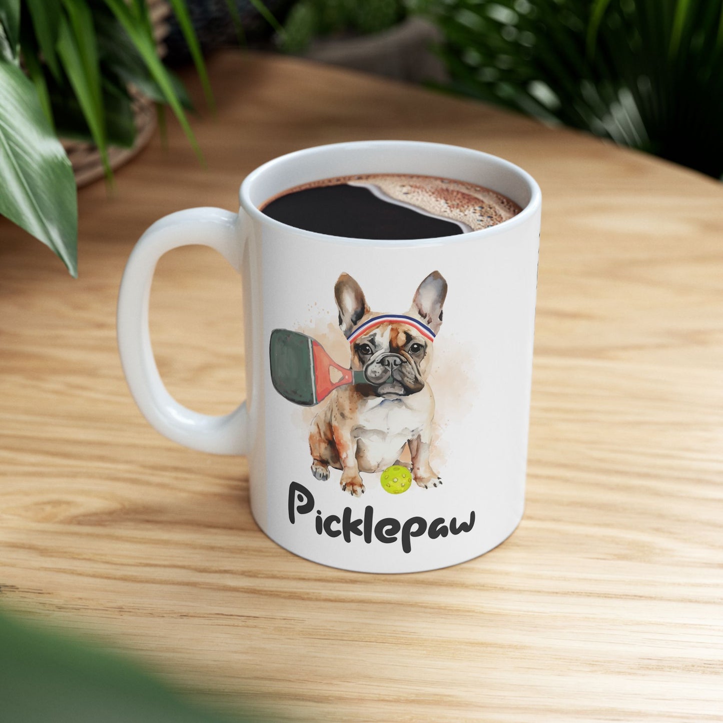 PicklePaw Frenchie Mug, (11oz, 15oz)