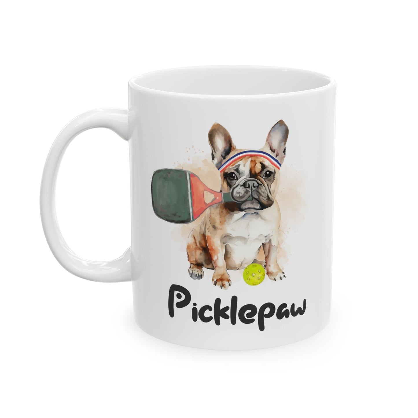 PicklePaw Frenchie Mug, (11oz, 15oz)