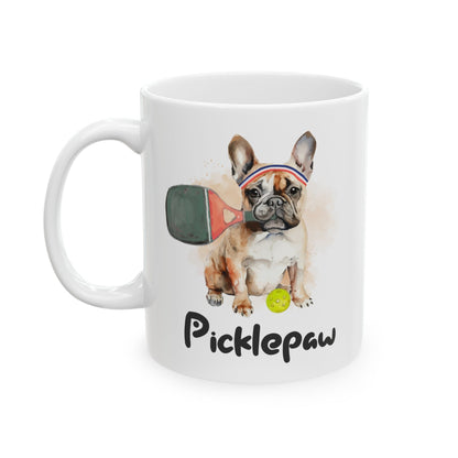 PicklePaw Frenchie Mug, (11oz, 15oz)