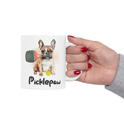 PicklePaw Frenchie Mug, (11oz, 15oz)