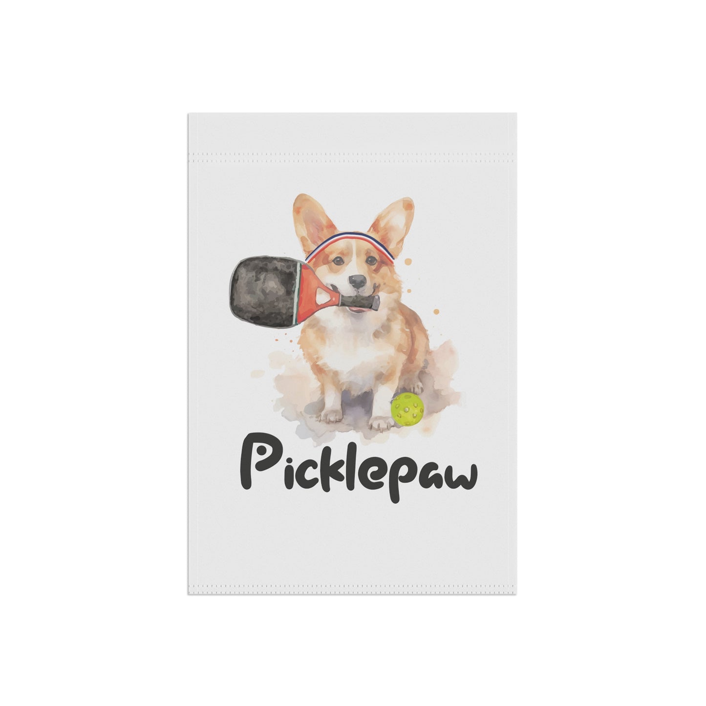 Corgi Pickleball Garden Banner