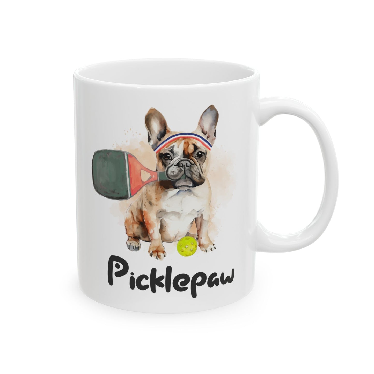 PicklePaw Frenchie Mug, (11oz, 15oz)