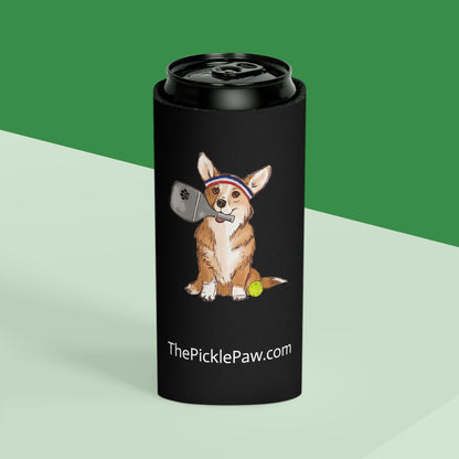 Can Cooler - Pickleball Corgi