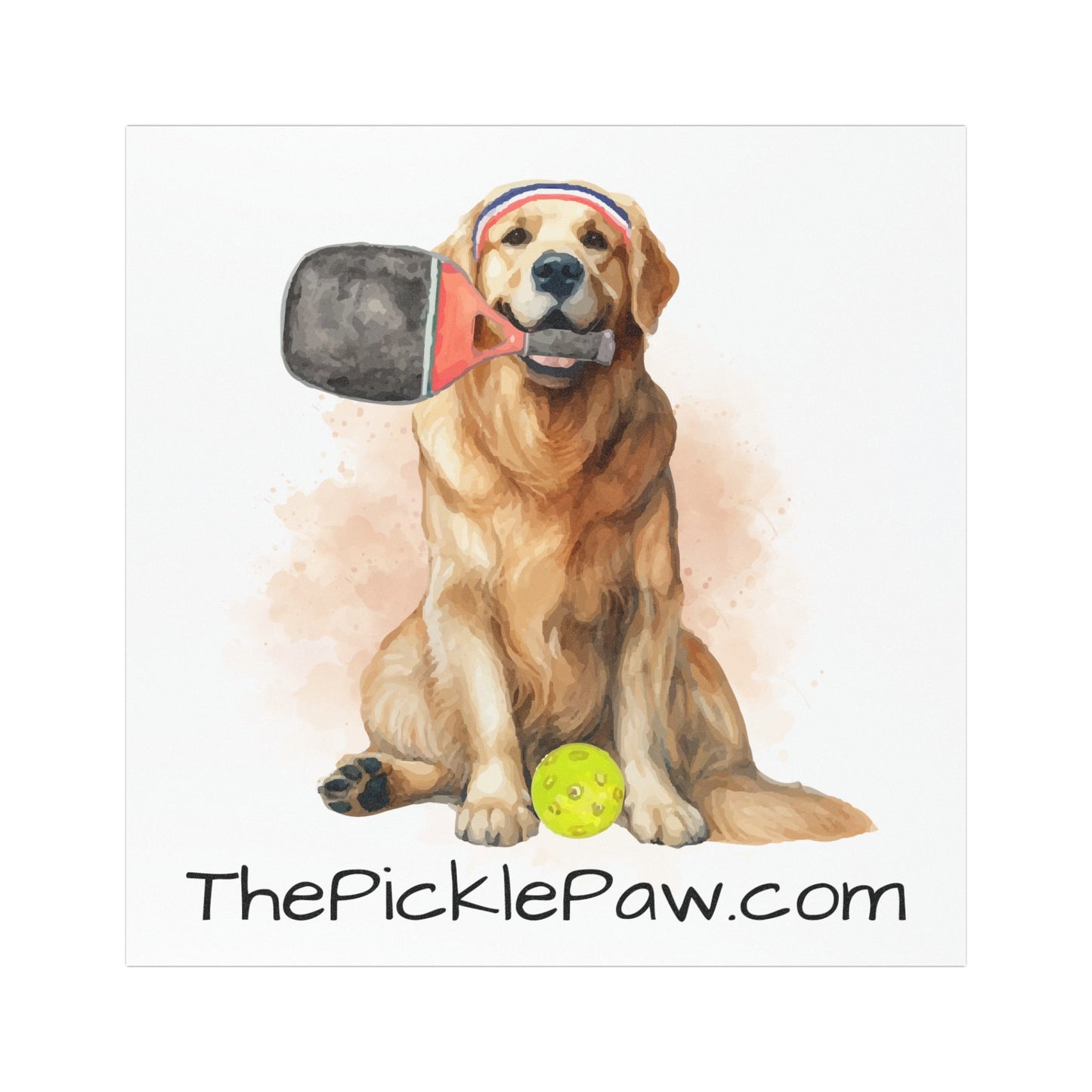 PicklePaw Retriever Car Magnet