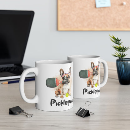 PicklePaw Frenchie Mug, (11oz, 15oz)