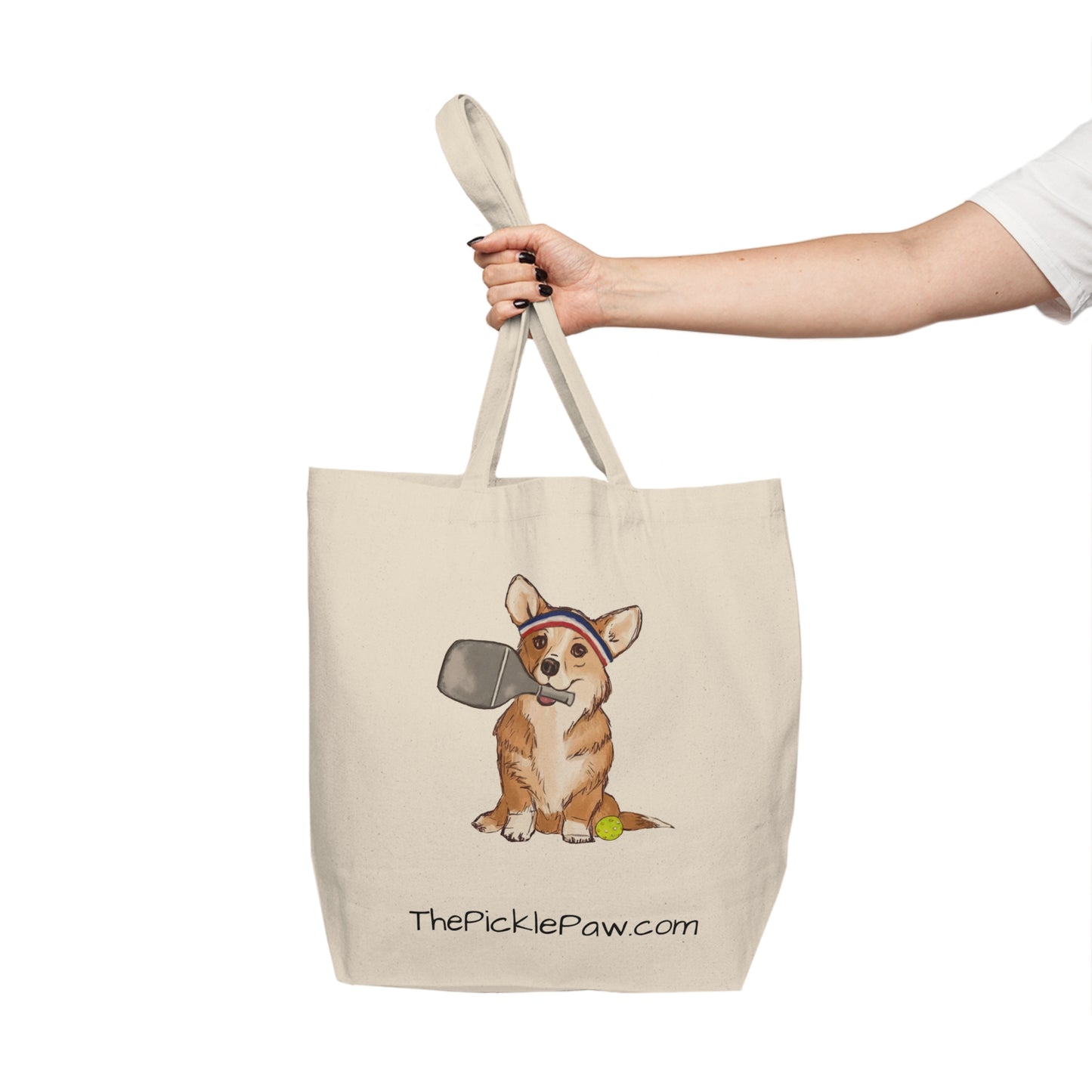 Pickleball Corgi Tote