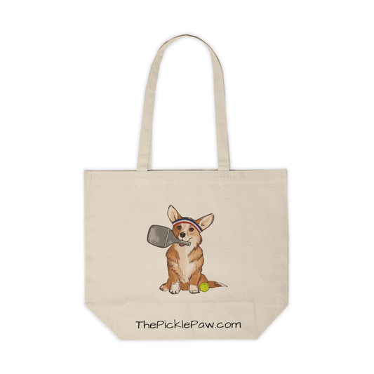 Pickleball Corgi Tote