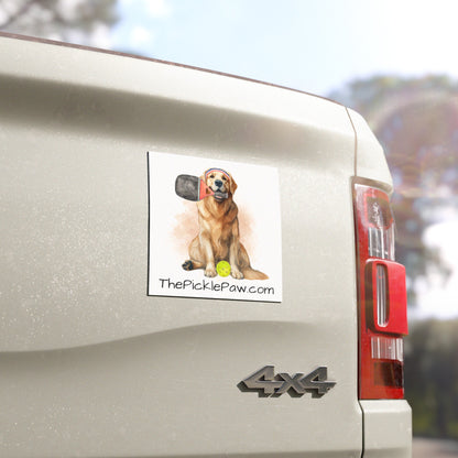 PicklePaw Retriever Car Magnet