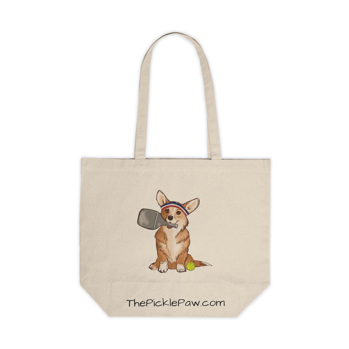 Pickleball Corgi Tote