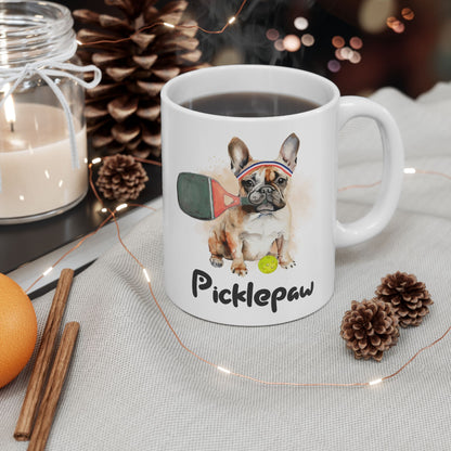 PicklePaw Frenchie Mug, (11oz, 15oz)